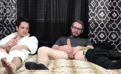 Jake Karhoff Joins Hunky Caesar Cumming Jerking Off
