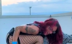 Domina Kate Outdoor Strapon Piss Humiliation Femdom