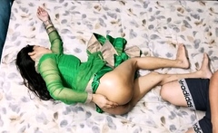 Indian Bhabhi Pregnant But Giving Blowjob With Pussy Fucking