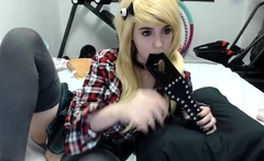 Gorgeous Blonde Teen Deep Toying