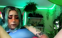 Awesome Amateur teen blonde toying pussy