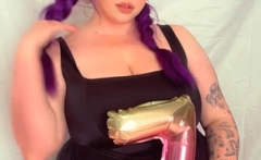 Amateur redhead poses and masturbates with toys