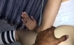 Big ass brunette interracial