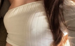 Busty Brunette Solo Masturbation