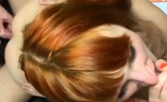 Redhead Russian Girl Loves Group Sex