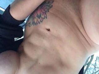 Big boob brunette masturbates on webcam