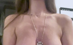 Masturbating solo babe loves her toys