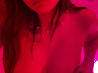 Stacked brunette goes solo toys and masturbation