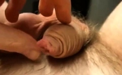 Twink Plays With His Small Uncut Cock on Webcam