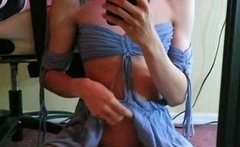 Real amateur teen plays with toys as she masturbates