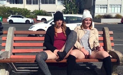 Brunette Amateur Beauty Banged All Over On Public Beach