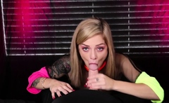 Cumthirsty 21yo slut cocksucking in POV