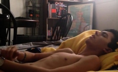 Big-cocked Amateur Wankster Unleashes Huge Load