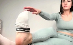 Goddess Dora - Pixel Feet Humiliation Joi With Sock Removal
