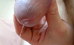 Amateur Creamy Close-up: Slow-mo Cum Swallowing!