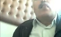 Fat Daddy Stroking on Cam