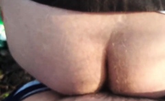 Outdoor Quickie with a Silver Fox in the Woods