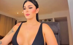 Big boobs milf masturbates with her dildo