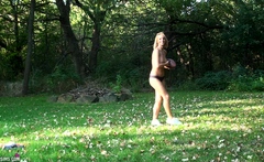 Beautiful blonde babe franziska facella solo masturbation