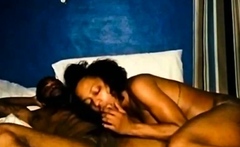 Black Amateur with Tattoos Takes a Big Cock