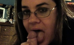 Big Beautiful Woman Gives Blowjob to Her Man
