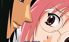 Pretty anime nurse rubbing her clit